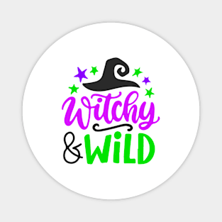 Witchy Wild Halloween Magnet